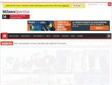 Tablet Screenshot of milanosportiva.com